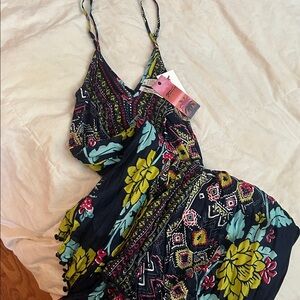 Japna Multicolor Geometric Print Dress